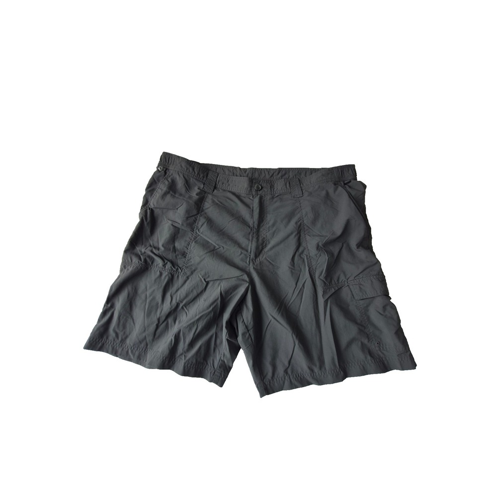 Columbia PFG Fishing Shorts‎ Gray Nylon Cargo Outdoor Hiking Men 42W 8" Inseam